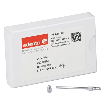 Edenta Adapter FG - Packung 6 Stück von FG auf HP, ISO 016