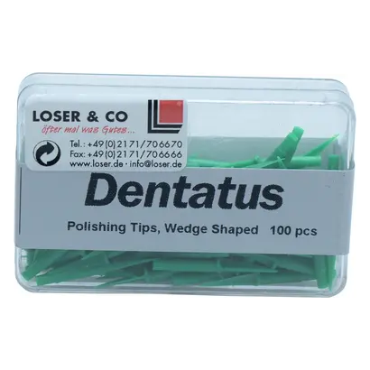 Dentatus AB Polierspitze Kunststoff grün schmal keilförmig Pa 100