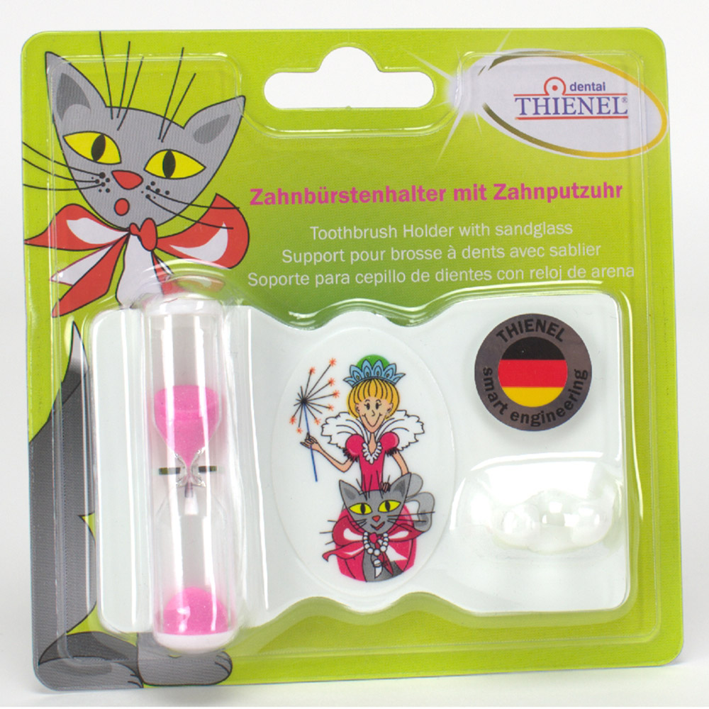 Zahnbürstenhalter m. Putzuhr Fee St