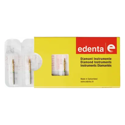 Edenta DIACUT V863 - Packung 5 Stück grün grob, FG, Figur 250 Flamme, 10 mm, ISO 016