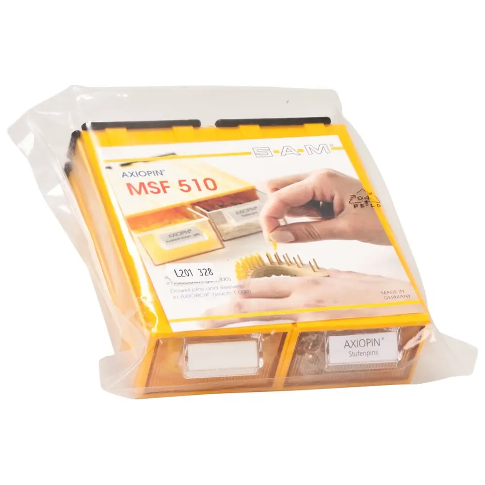 SAM® PIN SYSTEM AXIOPIN® - Packung 1.000 Pins, 1.000 Hülsen, in AXIOBOX