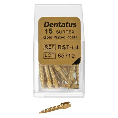 Dentatus AB DEN Surtex Wurzelstift vergoldet L4 Pa 15