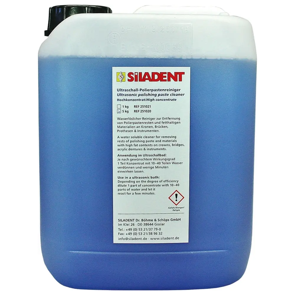 SILADENT Ultraschall-Polierpastenreiniger - Flasche 5 kg SILADENT Ultraschall-Polierpastenreiniger - Flasche 5 kg