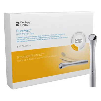 Dentsply LLC, USA Purevac HVE Spiegelsauge FS Rhodium Pa 6