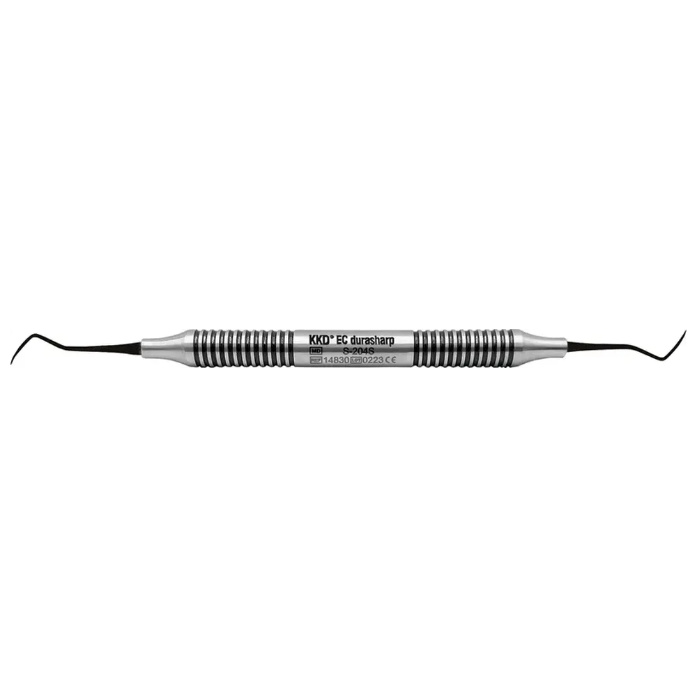 Kentzler-Kaschner KKD® Easy Clean durasharp Scaler - Stück S-204S, für Interdentalräume/ Seitenzähne mit Metallgriff