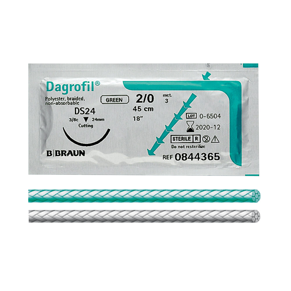 Dagrofil grün 4/0 GR19 45cm Dtz