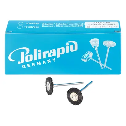 Polirapid Dr. Montemerlo GmbH & Co. KG Miniaturbürste m.HP 111/19mm H Borste schwarz Pa 12