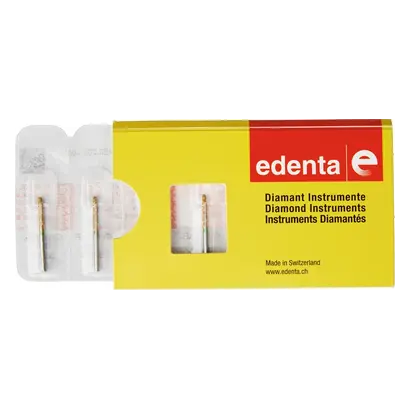 Edenta DIACUT V847KR - Packung 5 Stück grün grob, FG, Figur 545 Konus flach, 6 mm, ISO 016