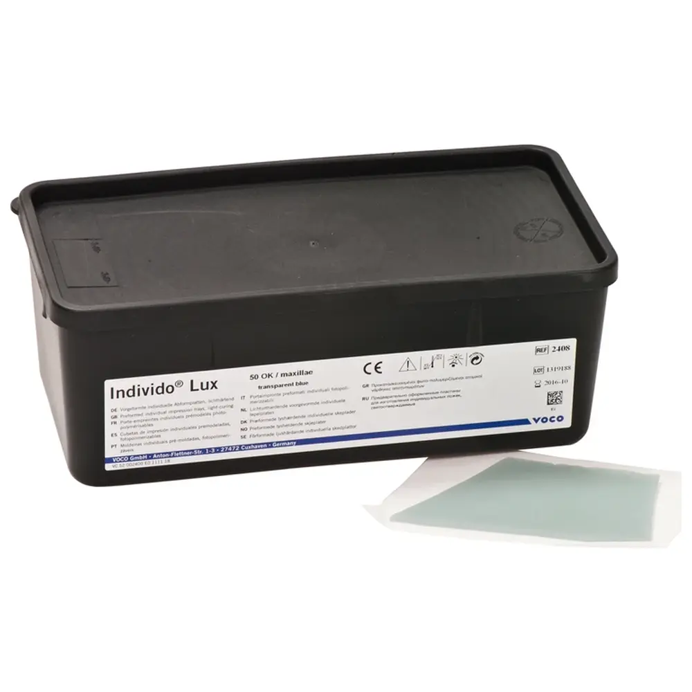 VOCO Individo Lux - Packung 50 OK Schablonen blau/transparent VOCO Individo Lux - Packung 50 OK Schablonen blau/transparent