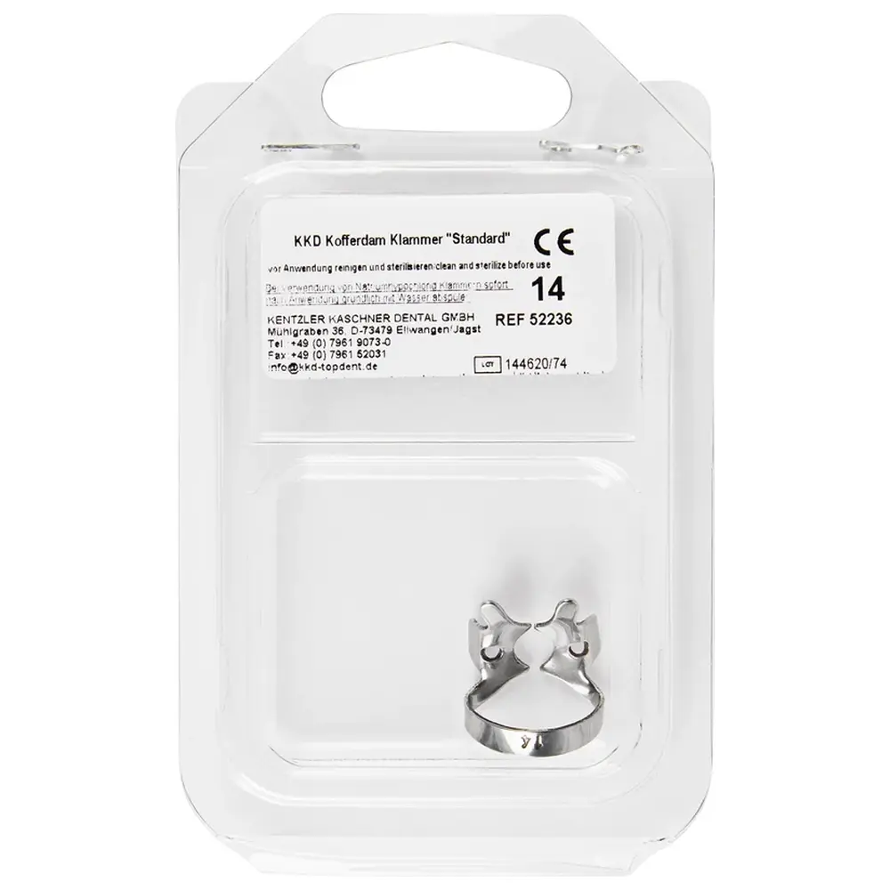 Kentzler-Kaschner KKD® Klammern Standard - Stück Nr. 14, für Molaren