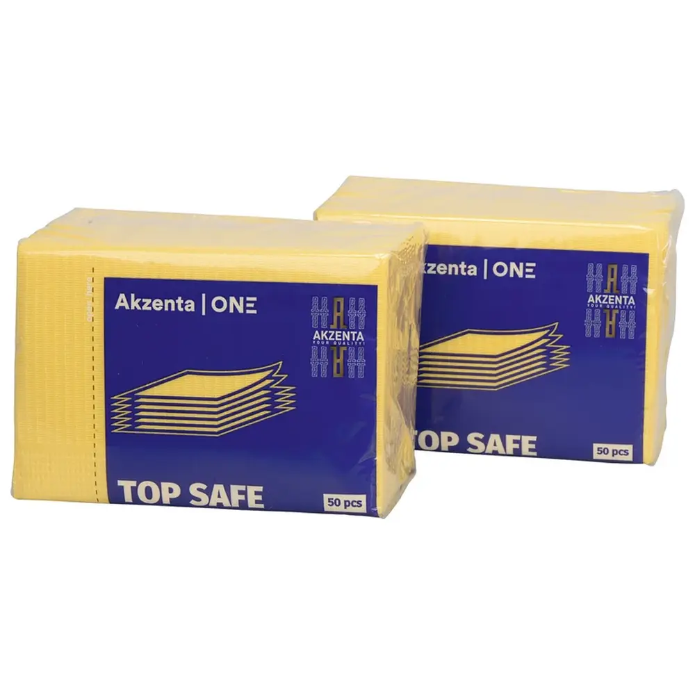 Akzenta TOP SAFE Patientenservietten - Karton 500 Stück gelb, 33 x 45 cm, 2-lagig