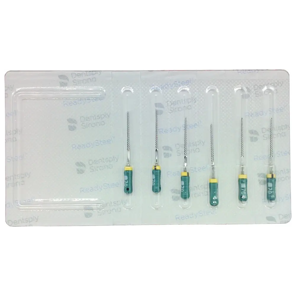 Dentsply Sirona READYSTEEL K-Files - Packung 6 Stück 25 mm ISO 070