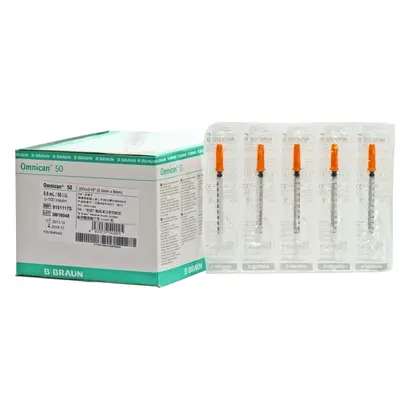 B. Braun Deutschland GmbH & Co. KG Omnican 50, 0,3x8mm Spritze,einzel verpackt 100x0,5ml