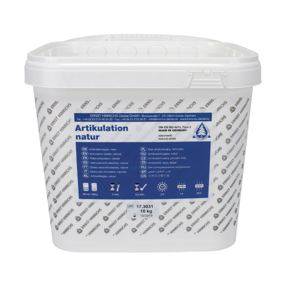 GX01303_Artikulationsgips_naturweiss_10Kg Artikulationsgips naturweiss 10Kg