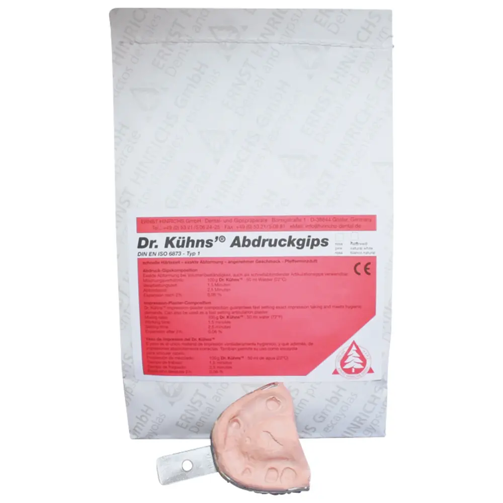 ERNST HINRICHS Dr. Kühns® Spezialgips - Sack 25 kg Spezialgips rosa