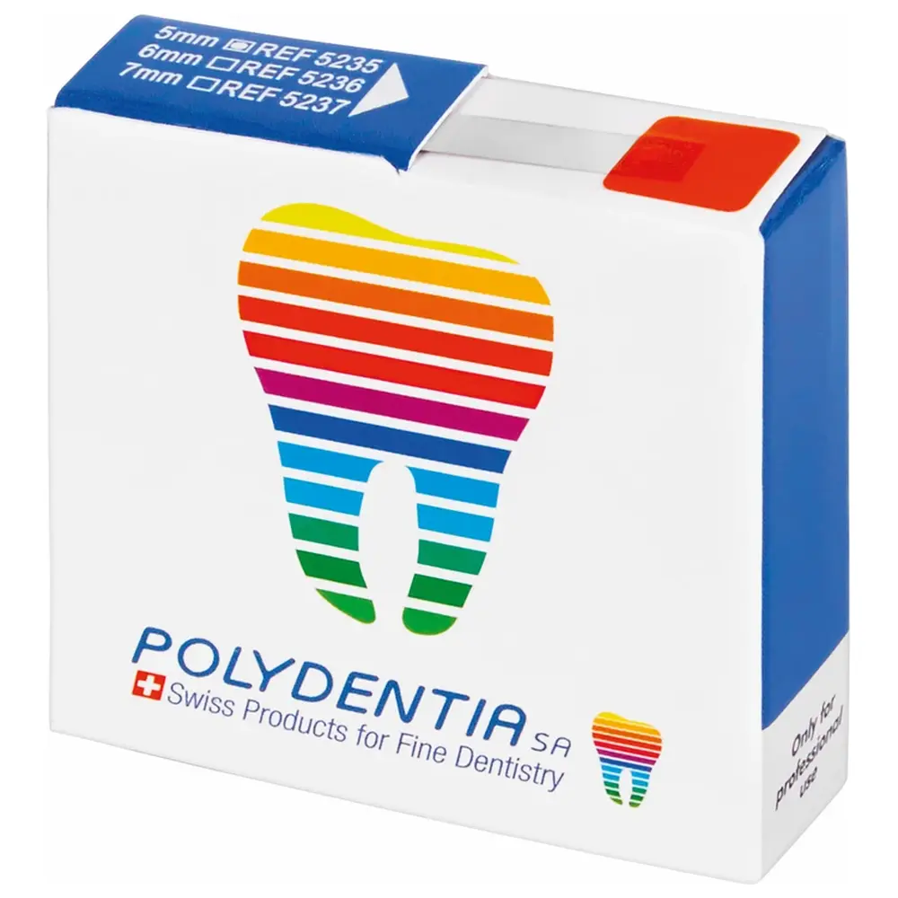 Polydentia SA Matrizenband - Packung 3 m Band Breite 5 mm, Stärke 0,03 mm, normal