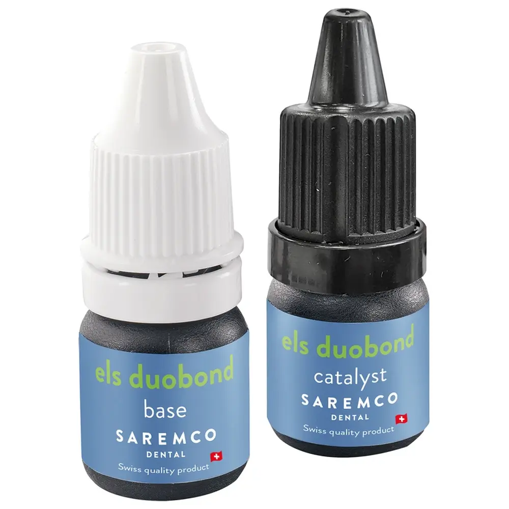Saremco els duobond - Packung 5 ml Flasche base, 5 ml Flasche catalyst