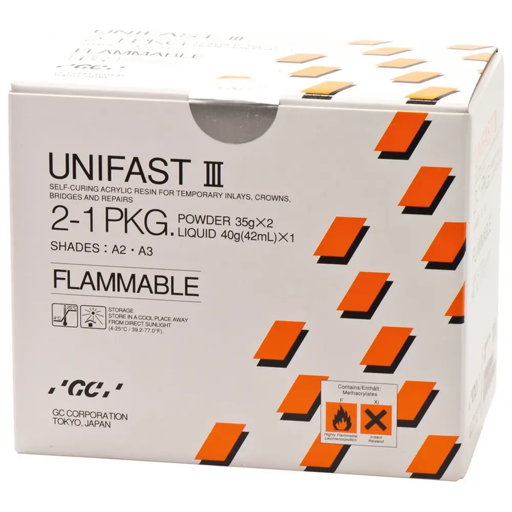 GC UNIFAST III - Intro Packung 35 g Pulver A2-A3, Zubehör