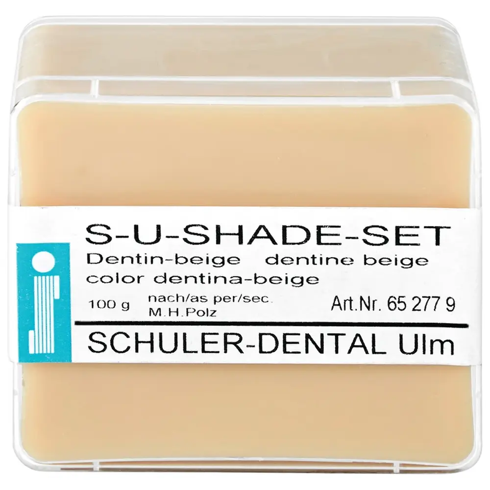 SCHULER-DENTAL S-U-Shade-Set - Packung 100 g Dose dentin-beige
