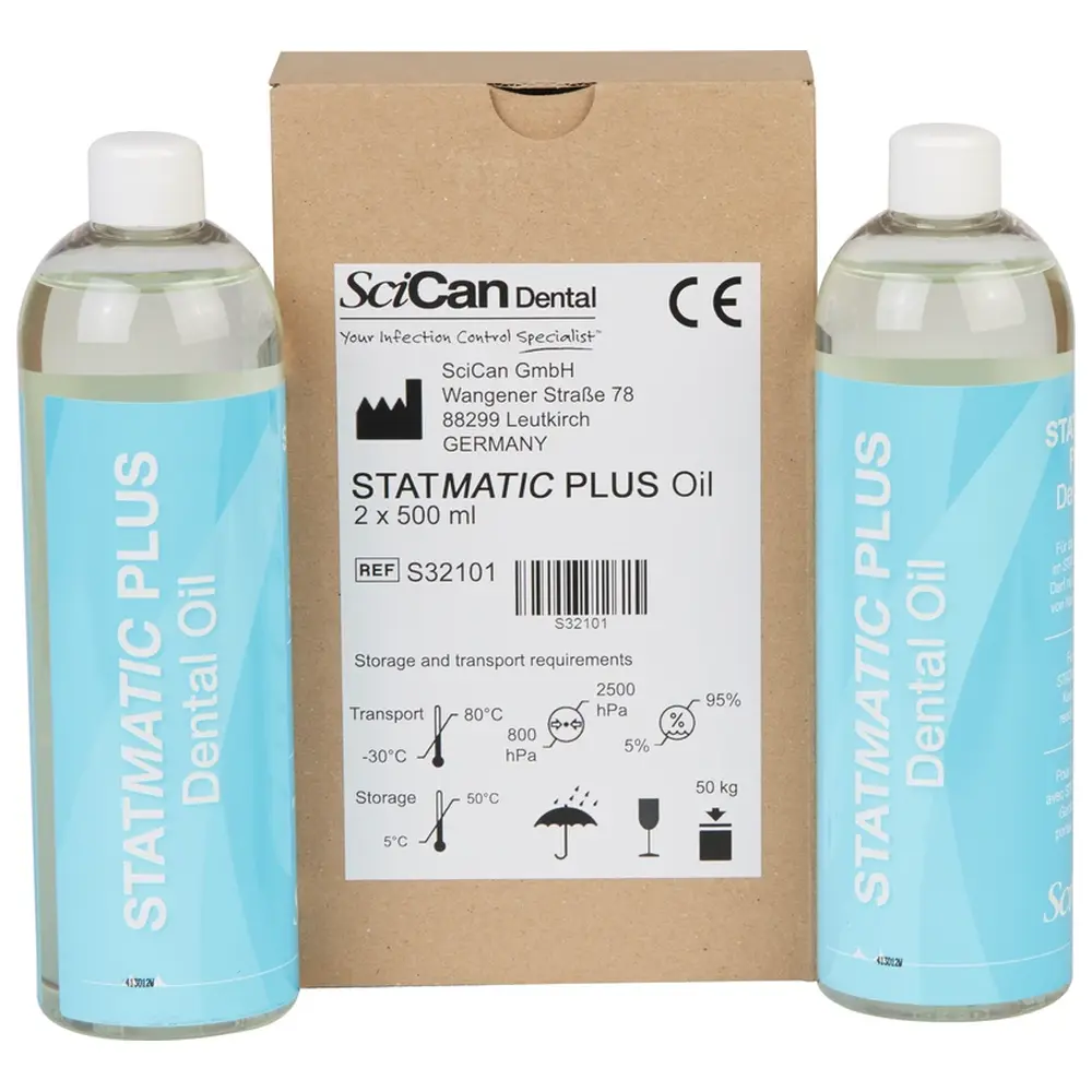 SciCan STATMATIC PLUS Dental Oil - Packung 2 x 500 ml Dose SciCan STATMATIC PLUS Dental Oil - Packung 2 x 500 ml Dose