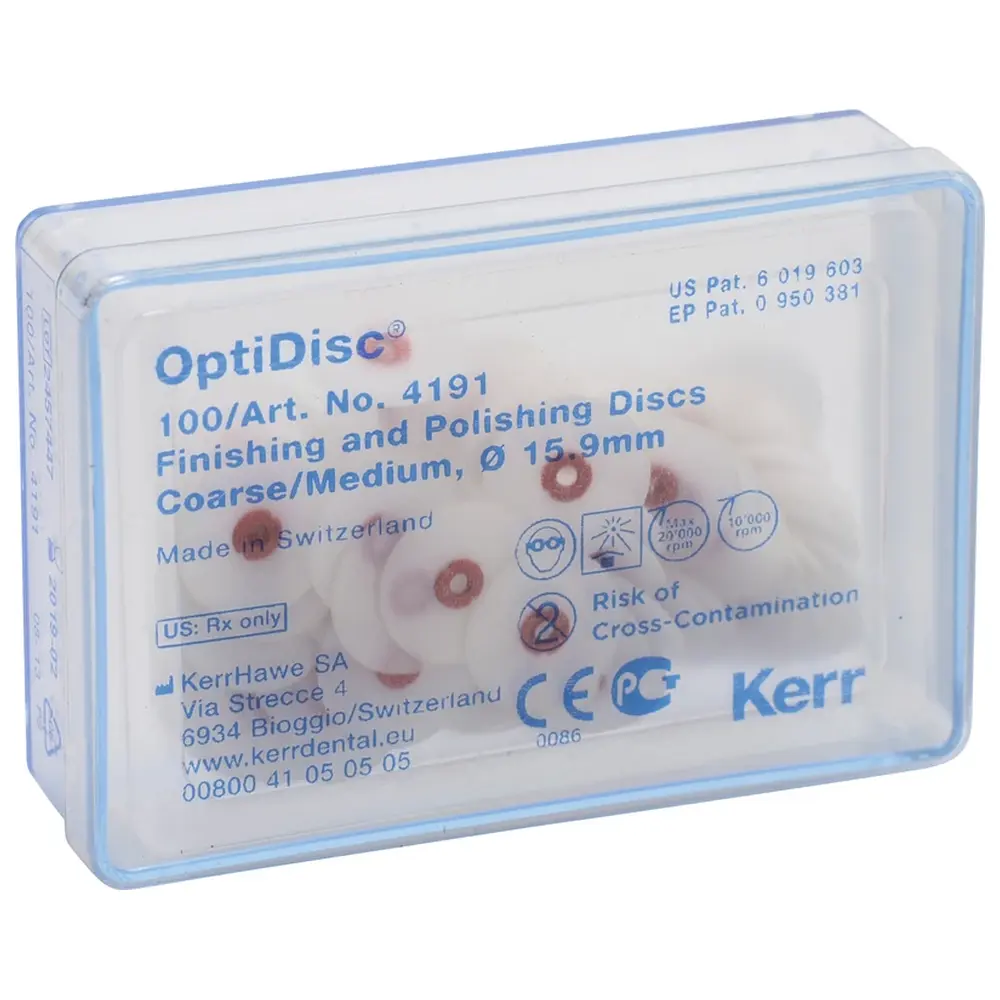Kerr OptiDisc® - Nachfüllpackung 100 Stück unmontiert, hellbraun grob/mittel, Ø 15,9 m