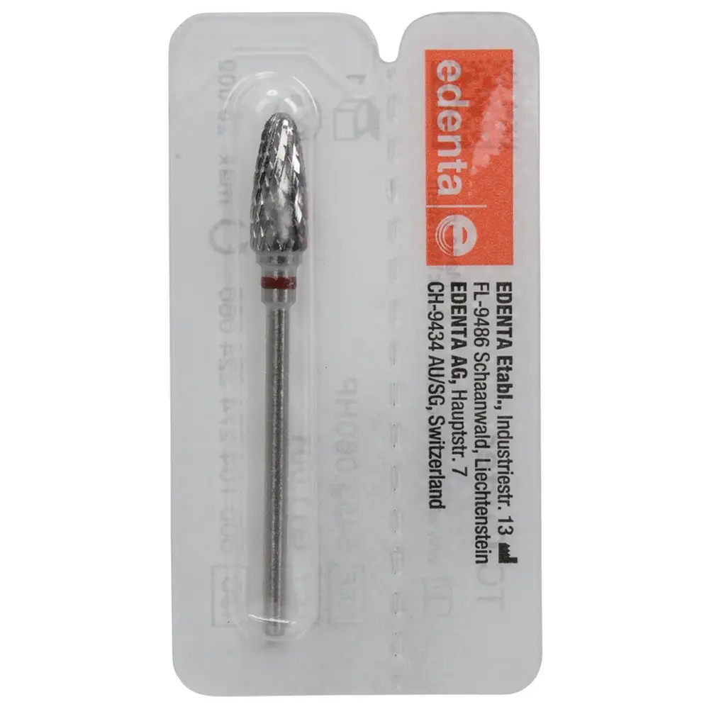 Edenta HM-Fräser Schliff 53 - Stück braun feingrob, HP, Figur 274, 14 mm, ISO 060