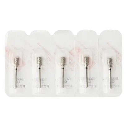Edenta Diamanten 836 - Packung 5 Stück schwarz supergrob, FG, Figur 110 Zylinder flach, 6 mm, ISO 027