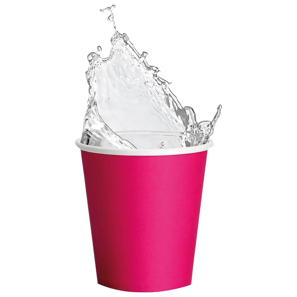 Akzenta ONE Pappbecher - Karton 20 x 50 Stück fuchsia, 180 ml